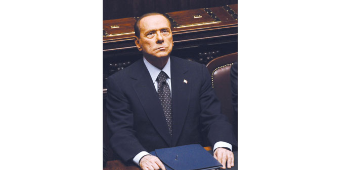  Berlusconi: has sought to ease political tensions.