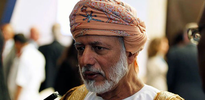 Yusuf Bin Alawi Bin Abdullah Omani Minister of Foreign Affairs