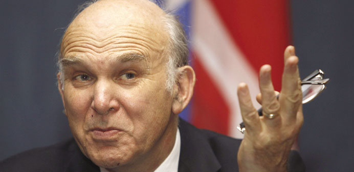 Business Secretary Vince Cable