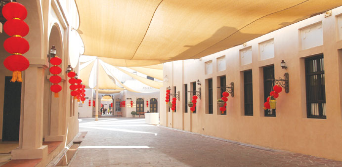 The precincts of Katara have been adorned with decorations inspired by the Chinese traditional folklore and myths.