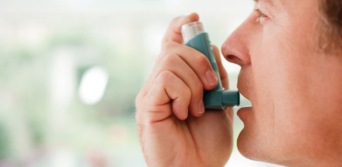 BREATHING TROUBLE: In the case of asthma, you may also become breathless, and develop a feeling of chest tightness.