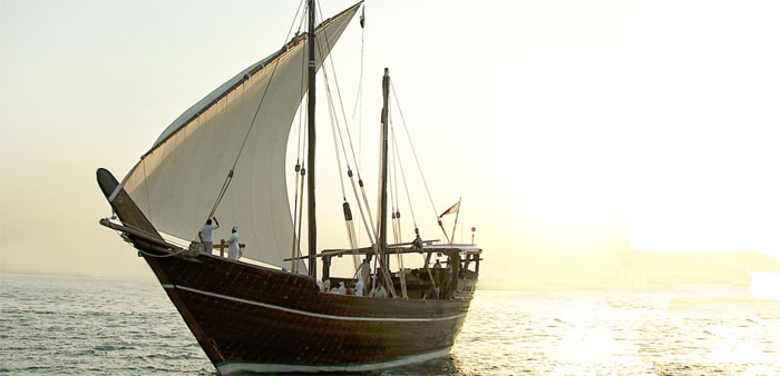 Fath Al Khair 2 setting sail from Katara beach before sailing off 