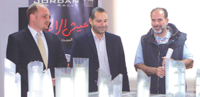 Officials at the launch of Jordan Abdali Rally 2014.