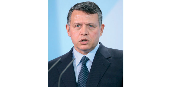 King Abdullah II ... optimistic.