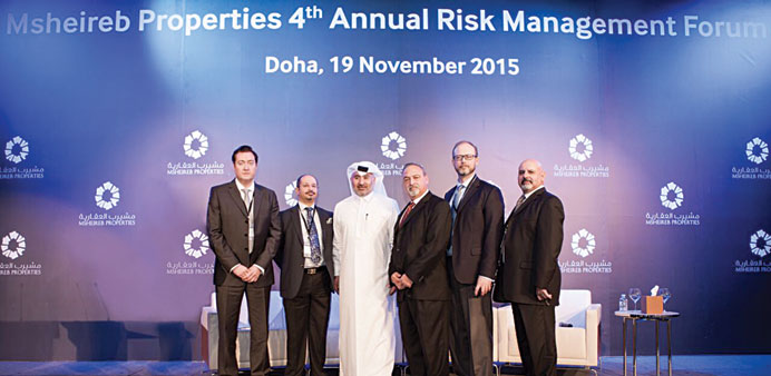   Speakers at the risk management forum. 