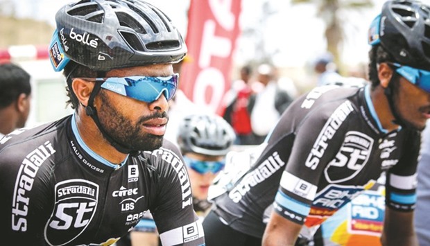 Eritreau2019s Meron Teshome, 23, arrived in Qatar as part of Germanyu2019s Stradalliu2013Bike Aid team and has stayed back to compete in Individual Time Trial and the Elite Menu2019s Road Race.