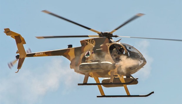 Afghan helicopters ,mistakenly, bombed their own forces after calling in air support as they battled the Taliban