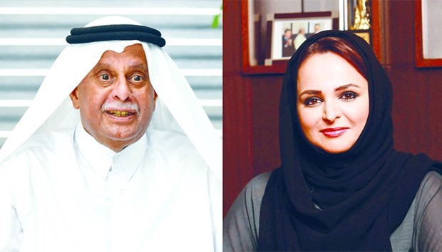 HE al-Attiyah: Prominent speaker. Right: Sheikha Hanadi: On right track.