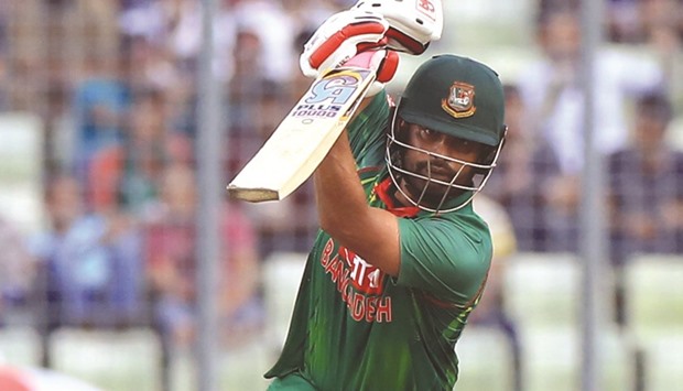 Bangladesh batsman Tamim Iqbal made 118 in the third ODI against Afghanistan at the Sher-e-Bangla stadium in Dhaka. (AFP)
