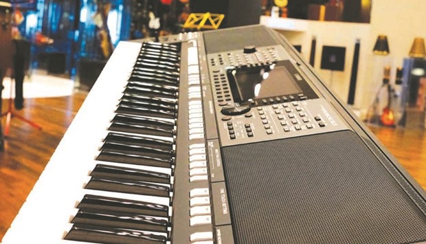 The Yamaha PSR-A3000 displayed at Music Square in Fifty One East, Lagoona Mall.