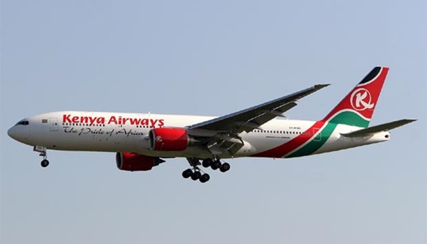 Kenya Airways carries 12,000 passengers a day.