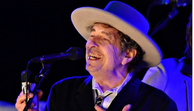 US musician Bob Dylan performs during on day 2 of The Hop Festival in Paddock Wood, Kent on June 30th 2012