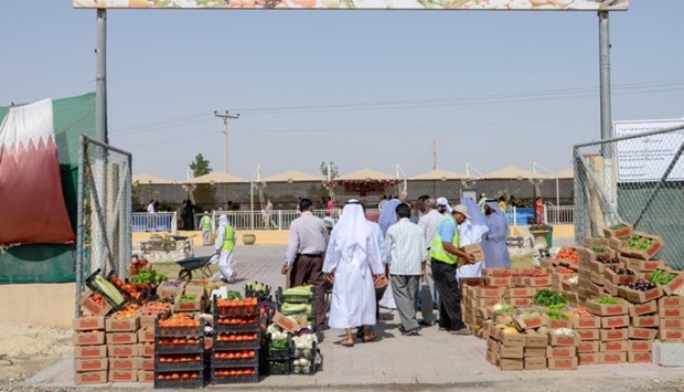The Al Mazrouah yard is one of the venues of the local farm produce initiative