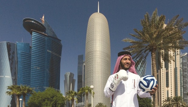 Qataru2019s first professional boxer, Sheikh Fahad al-Thani