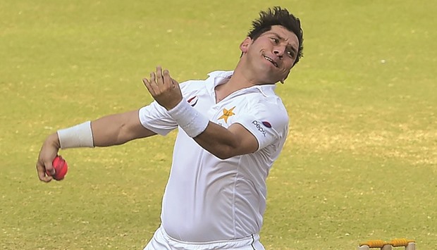 Yasir Shah became the joint-second fastest to 100 wickets when he took 5-121 in his 17th Test. (AFP)