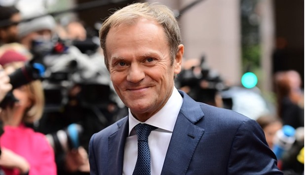 European Council President Donald Tusk arrives for an European Union leaders summit on October 20, 2016 at the European Council, in Brussels