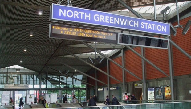 The suspect item, which is still being examined, was found on a train at North Greenwich station