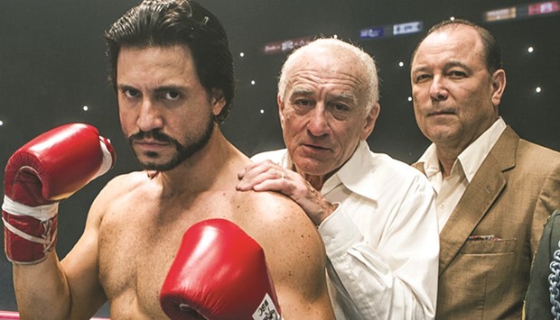 A still from Hands of Stone movie