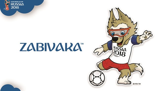 A handout picture shows u2018Zabivakau2019 the 2018 World Cup mascot.