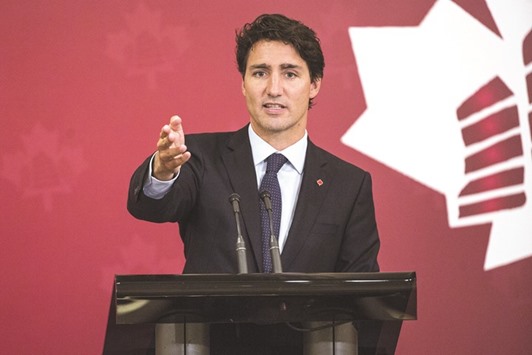 Justin Trudeau, Canadau2019s prime minister, speaks during an event hosted by the Canadian Chamber of Commerce in Hong Kong on September 6. EU trade negotiators are rushing to assuage the Walloon governmentu2019s concerns before todayu2019s deadline to sign a free trade deal with Canada set by Trudeau, according sources familiar with the matter.