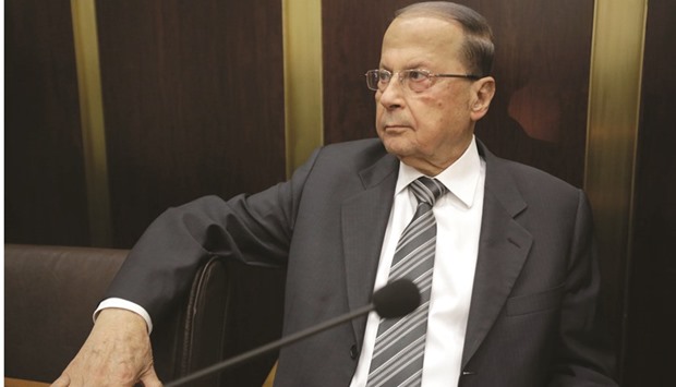 Lebanese member of parliament Michel Aoun.