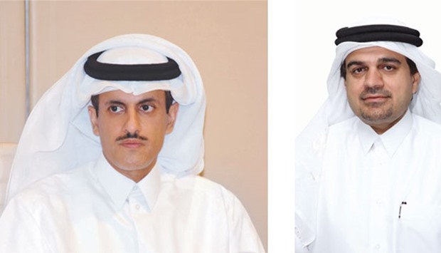 Sheikh Dr Khalid and al-Shaibei: Contributing to growth of Qataru2019s economy.