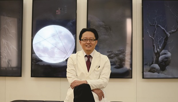 Dr Seok Beom Park at the clinic.           Photo by Anand Holla