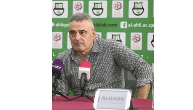 Al Ahli coach Luka Bonacic.