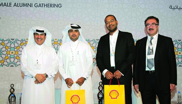 From left: Dr Khalifa Al-Khalifa, Ibrahim Bawazir, Abdalla Idris and professor Ramazan Kahraman at the Al Majilis event.
