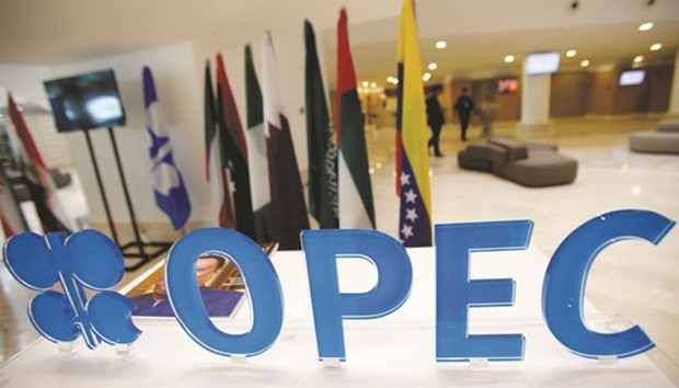 The Opec logo is seen ahead of an informal meeting between members of the group in Algiers, Algeria, on September 28. The deal reached in Algiers last month faces potential setbacks from Iraqu2019s call for it to be exempt and from countries including Iran, Libya and Nigeria whose output has been hit by sanctions or conflict and want to raise supply.