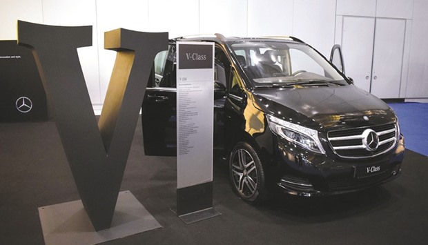 The Mercedes-Benz V-Class at the event.