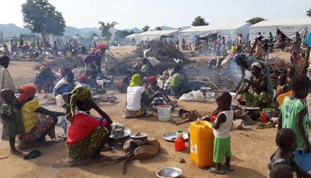 A refugee camp in Maiduguri