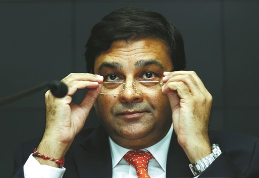 The Reserve Bank of India governor Urjit Patel attends a news conference after the bi-monthly monetary policy review in Mumbai yesterday. The RBI said the benchmark repo rate, the level at which it lends to commercial banks, would be brought down by 25 basis points to 6.25%.