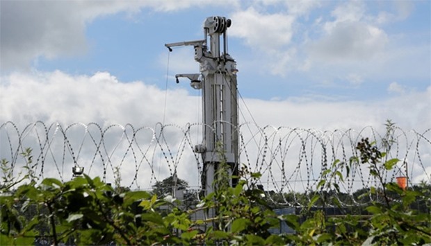 The Cuadrilla drilling site is seen in Balcombe