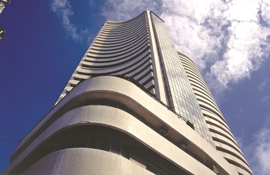 A view of the Bombay Stock Exchange building. Overseas funds have bought $7.7bn of Indian shares this year, data compiled by Bloomberg show.