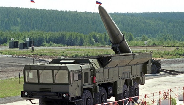 Nuclear-capable Iskander-M missiles