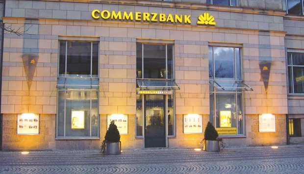 Commerzbank, Germanyu2019s No 2 lender, is resorting to tongue-in-cheek marketing methods to lure customers in areas Deutsche Bank is exiting. The brochures show a handyman removing the last letter of a Deutsche Bank logo hanging on a wall.