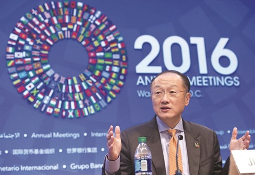 World Bank Group president Jim Yong Kim speaking during a press conference at the 2016 Annual Meetings of the International Monetary Fund and the World Bank Group at the IMF Headquarters in Washington, DC, on October 6. At a time when conflicts of interest among the United States and its allies, together with the rise of China and Russia, are undermining global co-operation, the question of who fills top positions at the international institutions could not be more important.