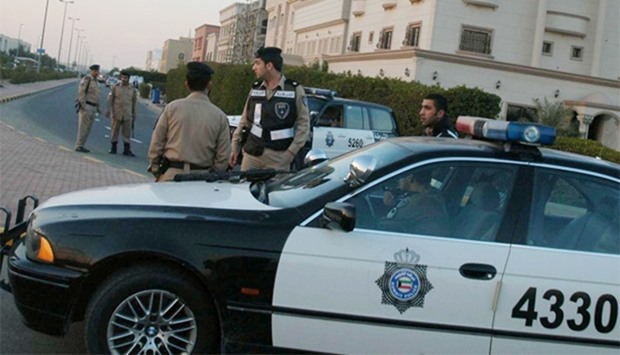 Kuwaiti security forces deployed in the Ali Sabah Al-Salem suburb