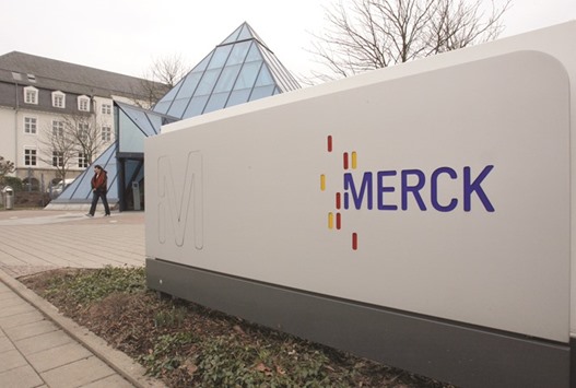Merck headquarters is seen in Darmstadt, Germany. Mercku2019s cancer treatment Keytruda was almost twice as successful at shrinking lung cancer tumours than a standard chemotherapy regimen, a study of the drug in previously untreated patients found.