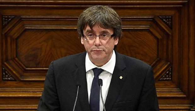 Catalan regional government president Carles Puigdemont