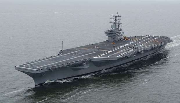 US Navy aircraft carrier, the Ronald Reagan
