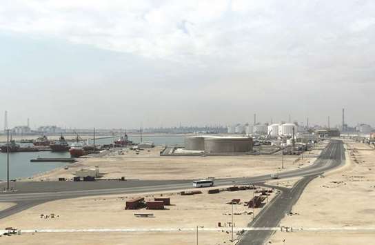 This file photo taken on February 6, 2017 shows the Ras Laffan Industrial City, Qataru2019s principal site for production of liquefied natural gas and gas-to-liquids. Qatar is the  largest source of LNG for India.