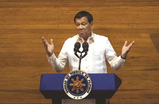 Duterte: refusing to co-operate with probe