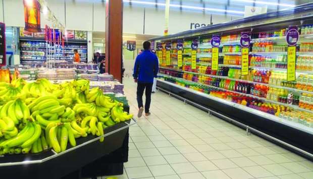 A hypermarket in Doha (file). Food and beverages, which has a weight of 12.58% in the CPI basket, saw its group index rise 0.8% this September against the previous month's level. The index rose 3.6% year-on-year.