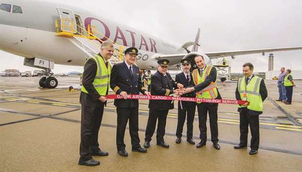 Qatar Airways Cargou2019s Boeing 777 freighter arrived at Pittsburgh International Airport recently to a grand water salute welcome in the presence of dignitaries. The national airlineu2019s cargo division has launched Pittsburgh, Pennsylvania as its 13th freighter destination in the Americas.