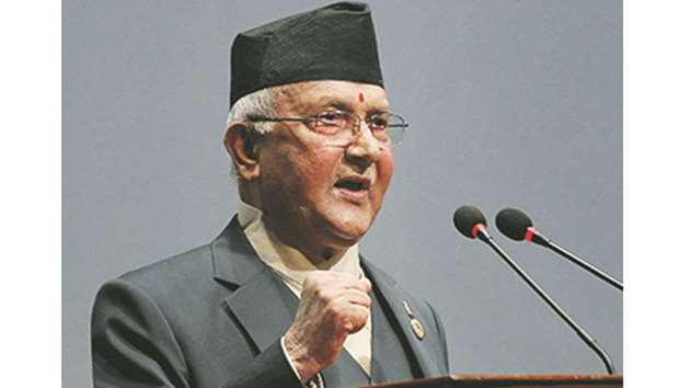 K P Oli: The prime ministeru2019s move is u201cunconstitutional, unethical and immoralu201d.