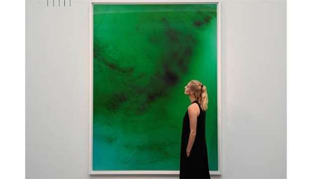 The most expensive was ,Freischwimmer 193,, by London-based German artist Wolfgang Tillmans, which sold for u00a3392,750.