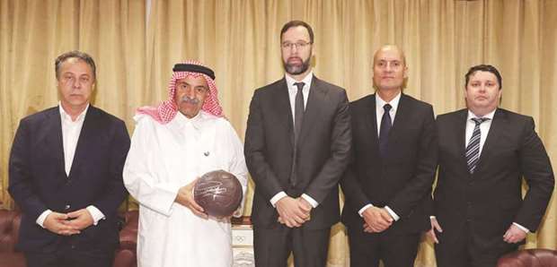 Qatar Olympic Committee (QOC) first vice president Sheikh Saud bin Ali al-Thani met Hungarian ambassador to Qatar Fodor Barnabas on Monday.