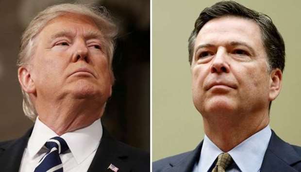 President Donald Trump and James Comey
